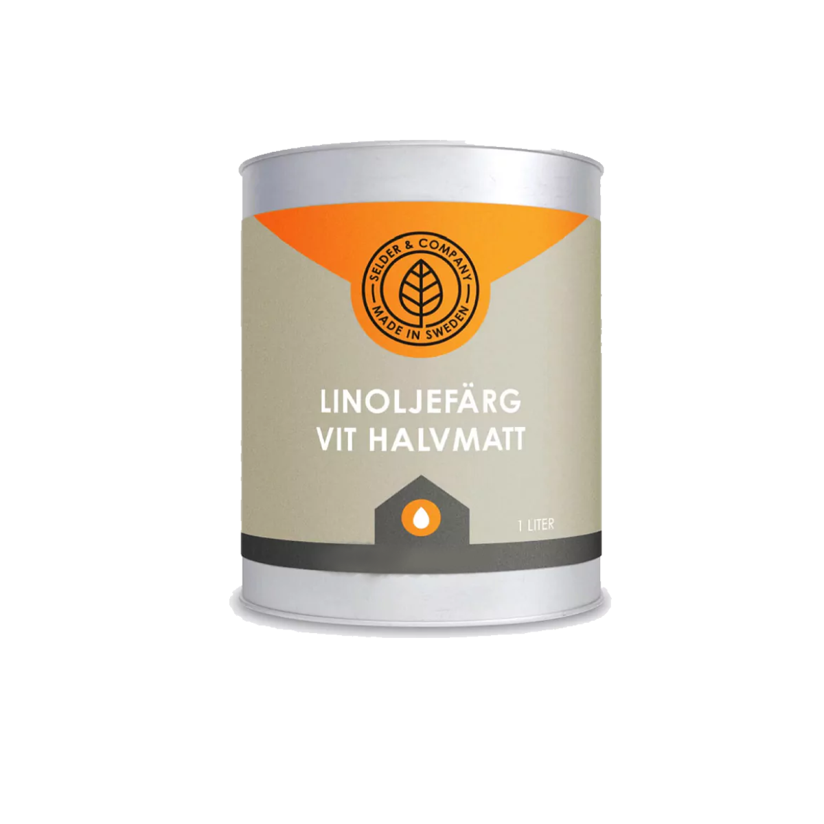 Selder Linoljefärg Vit Halv Matt 1L