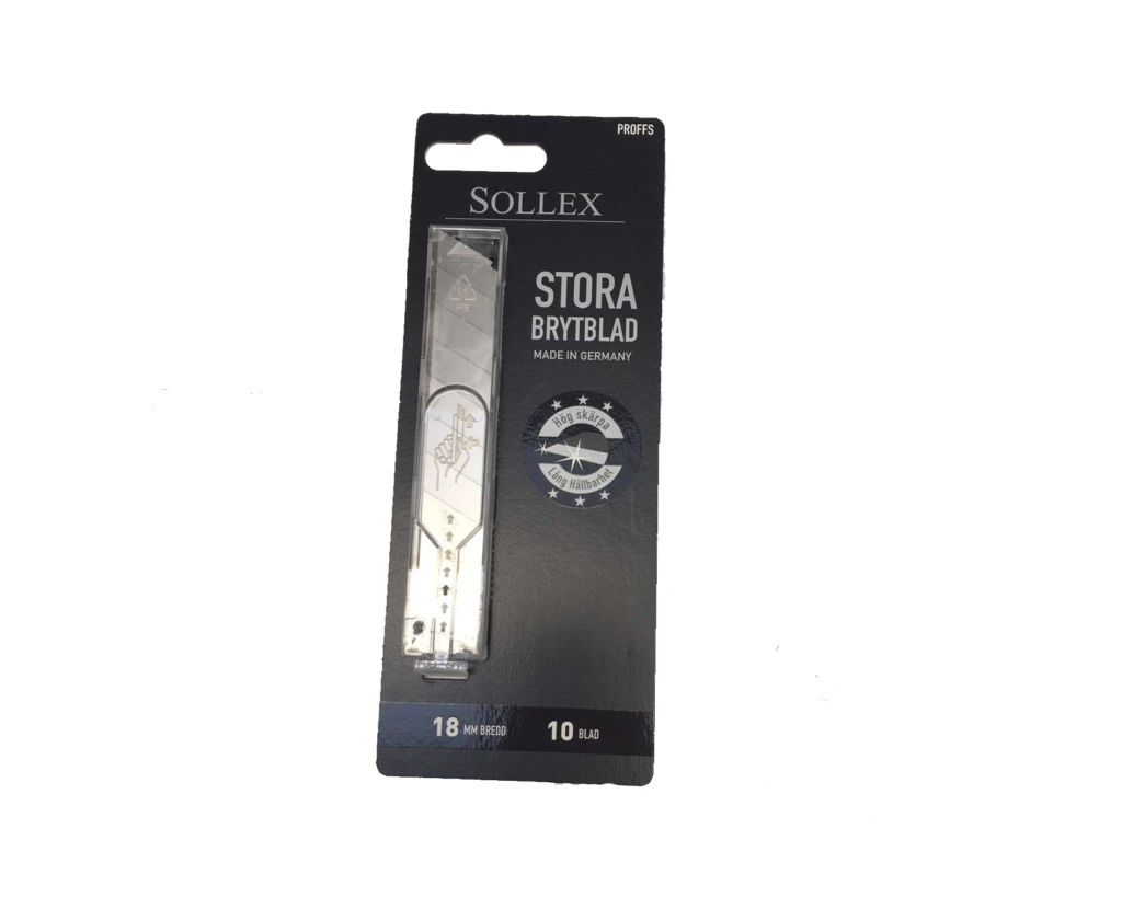 Sollex 18mm Knivblad ”Brytblad”