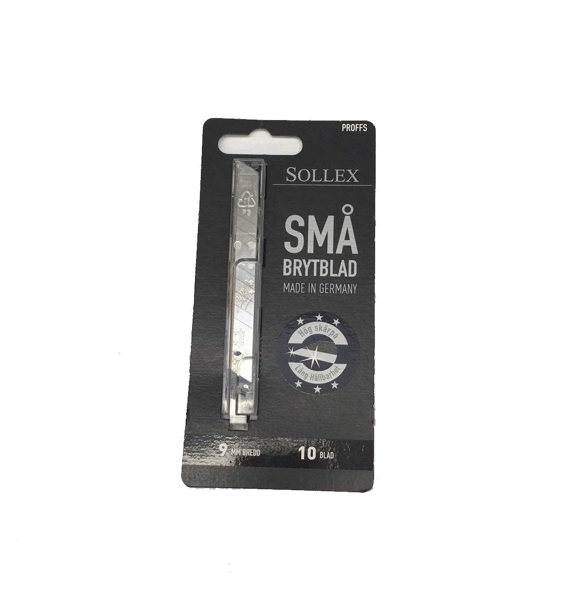 Sollex 9mm Knivblad ”Brytblad”